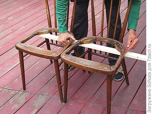 Садовая скамья из стульев: мастер-класс